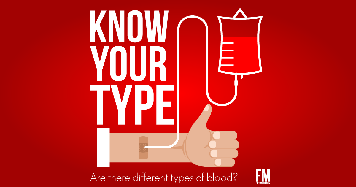 There are different Blood Types