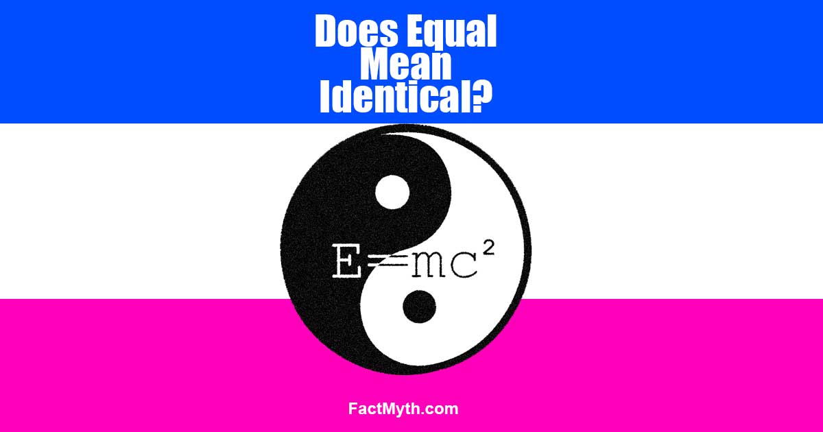 Being Equal Means Having Equivalent Value
