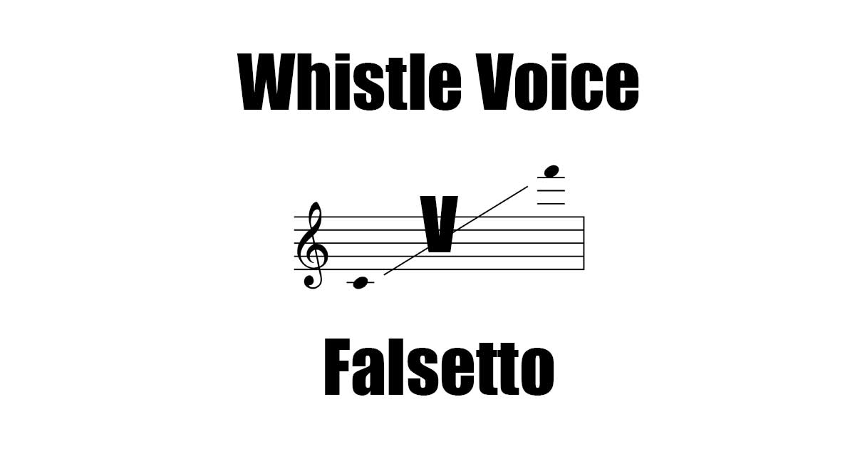 Whistle Voice is Different than Falsetto