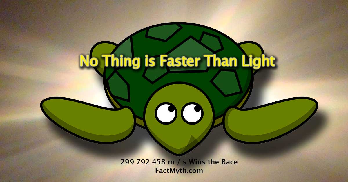 No Thing is Faster Than Light