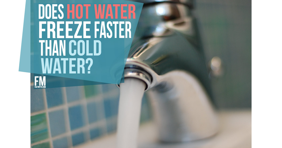 Hot Water can freeze faster than cold water.