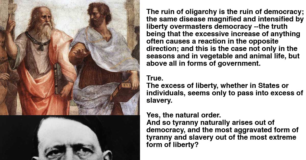 How Democracy Leads to Tyranny From Plato's Republic - Fact / Myth