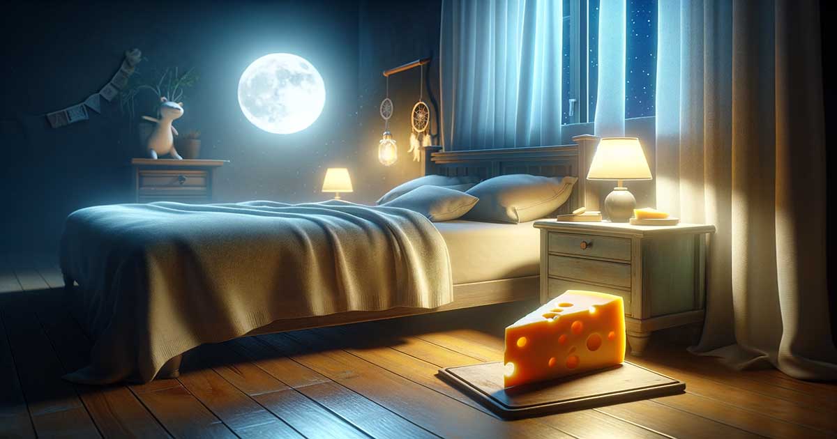 Cheese doesn't give you nightmares according to one study. But diet does effect sleep.